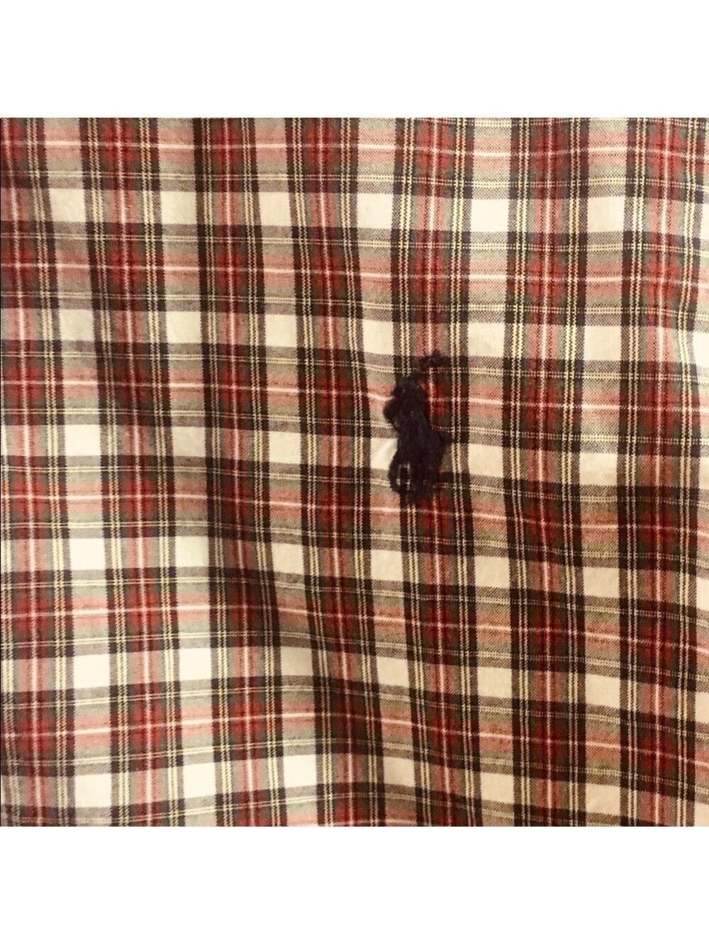 Ralph Lauren Men Red White Green Plaid Button Down - Picture 3 of 6
